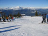 Whistler-Blackcomb Resort - Skiers on Whistler peak