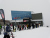 Peak 2 Peak Gondola - The lineup to go to Blackcomb